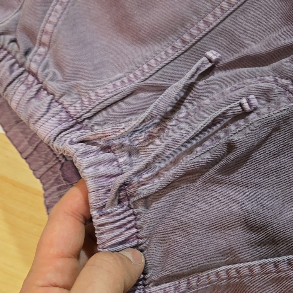 Gap Kids Purple Wide-Leg Twill Pants Drawstring Small 6-7 - Picture 9 of 12